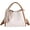 White, variant on JennyShop High Quality Purse with Silk Scarf Large Shoulder Bag Adjustable Strap Handbags Fashion Crossbody Bags for Women PU Leather Tote Bag