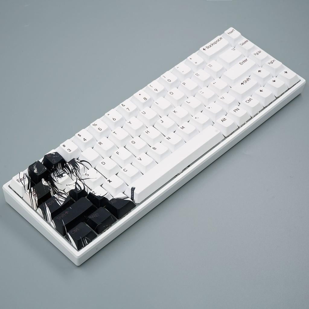 75PCS Dye Subbed Keycaps Original Height Upgrades Keyboard Typing for Mechanical Keyboard Keycap Replacement