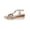 Beige, variant on Women's Plus Size Bohemian Woven Wedge Sandals with Rhinestone - Embellished Braided Toe Post, Round - Toe, Non - Slip Rubber Sole, Beach Pool Daily Summer Dress Shoes
