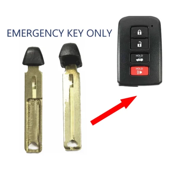 SET OF 2 2012-2014 New Emergency Blade Blank Insert Key for Toyota- Series: 80K