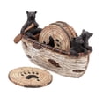 thumbnail image 2 of Juego de posavasos de madera con soporte, figura de oso, accesorios para fotografías, posavasos, posavasos para tazas, para sala de estar, vasos para, 2 of 8