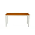 thumbnail image 2 of Boraam Bloomington Rectangular Wood Dining Room Table - Cream/Honey Oak Finish, 2 of 6