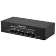 thumbnail image 2 of LYNEPAUAIO 4 In 2 Out Audio Switcher Audio Signal Selector Distributor Splitter Box with Banana Jacks Independent Control Switch for Home Stereo System, 2 of 7