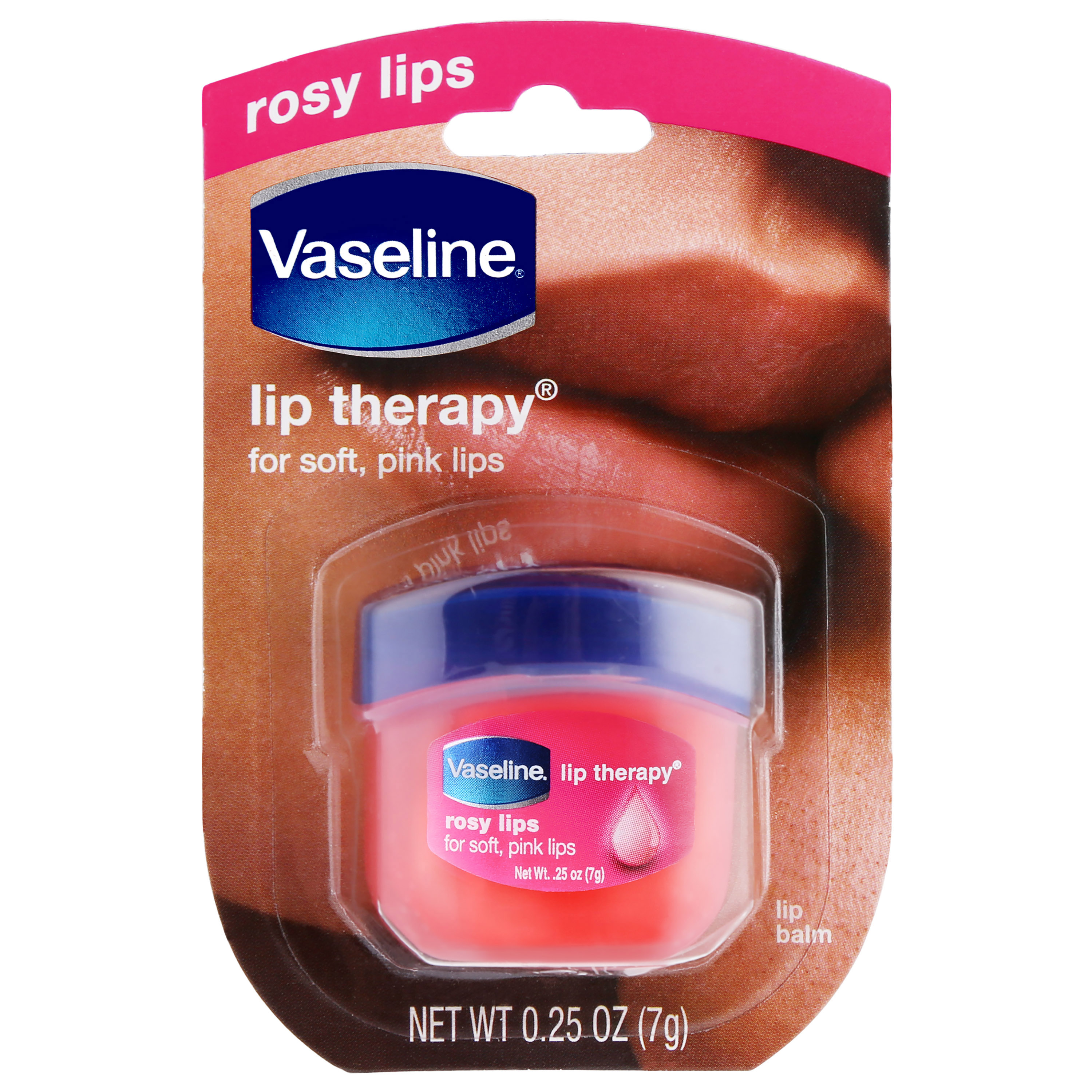 Vaseline Lip Therapy Tinted Lip Balm Mini, Rosy 0.25 oz - image 6 of 7