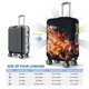 thumbnail image 4 of Fotbe Tennis Ball In Fire1 Funda Protectora para Equipaje, Antirrayones y Resistente a la Suciedad, Compatible con Maletas de 18 a 32 Pulgadas-Medium, 4 of 7