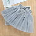 thumbnail image 3 of Efsteb 2-12 Years Toddler Girls Tutu Skirt Sequins Girl Short Skirts Princess Birthday Bow Tulle Dress (Gray,3 Years), 3 of 8