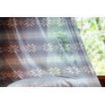thumbnail image 2 of Winter Tulle Curtains with Rod Pocket, Traditional Scandinavian Needlework Inspired Pattern Jacquard Flakes Knitting Theme, Sheer Drape for Wedding Party 2 Panels, 7 Sizes, Blue White, by Ambesonne, 2 of 3