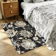 thumbnail image 2 of Lahome 2x3 Floral Washable Rugs for Entryway, Small Black Non Slip Bedroom Rug with Rubber Backing , Soft Ultra Thin  Indoor Mat for Bathroom Kitchen, 2 of 9