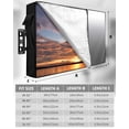 thumbnail image 7 of Outdoor TV Cover 30 to 32 Inch Weatherproof, Grey White Gradient Waterproof TV Screen Protector for Outside Decor with Zipper and Pocket 30"L x 19"H&nbsp; , Abstract Watercolor, 7 of 7