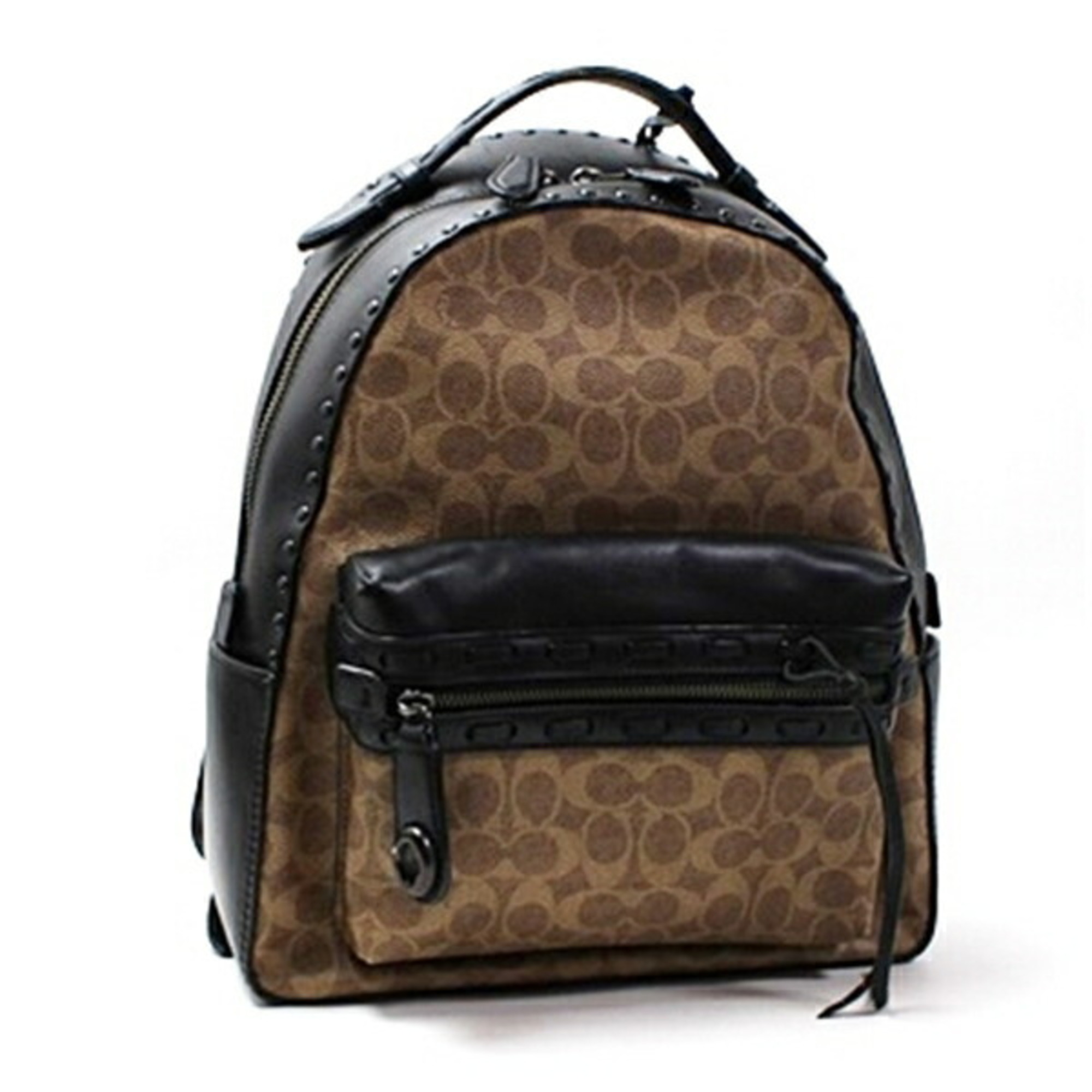 COACH Court Backpack In Signature Canvas (IM/Black Cherry 
