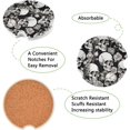 thumbnail image 2 of Coolnut White Skull Car Coasters 2 Pack Drinks Absorbent Ceramic Stone Car Coasters with Fingertip Grip Car Cup Holder Coasters Home Decor Gifts, 2 of 6