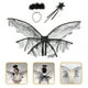 thumbnail image 5 of KAKOWELY 1 juego de alas de hada, disfraz de mariposa, alas de ángel con halo y varita, disfraz de hada., 5 of 5