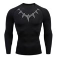 thumbnail image 5 of Camiseta de compresión de manga larga para correr, ropa deportiva para hombre, camiseta de gimnasio, culturismo, camiseta de manga corta, camiseta deportiva de verano de secado rápido, 5 of 5