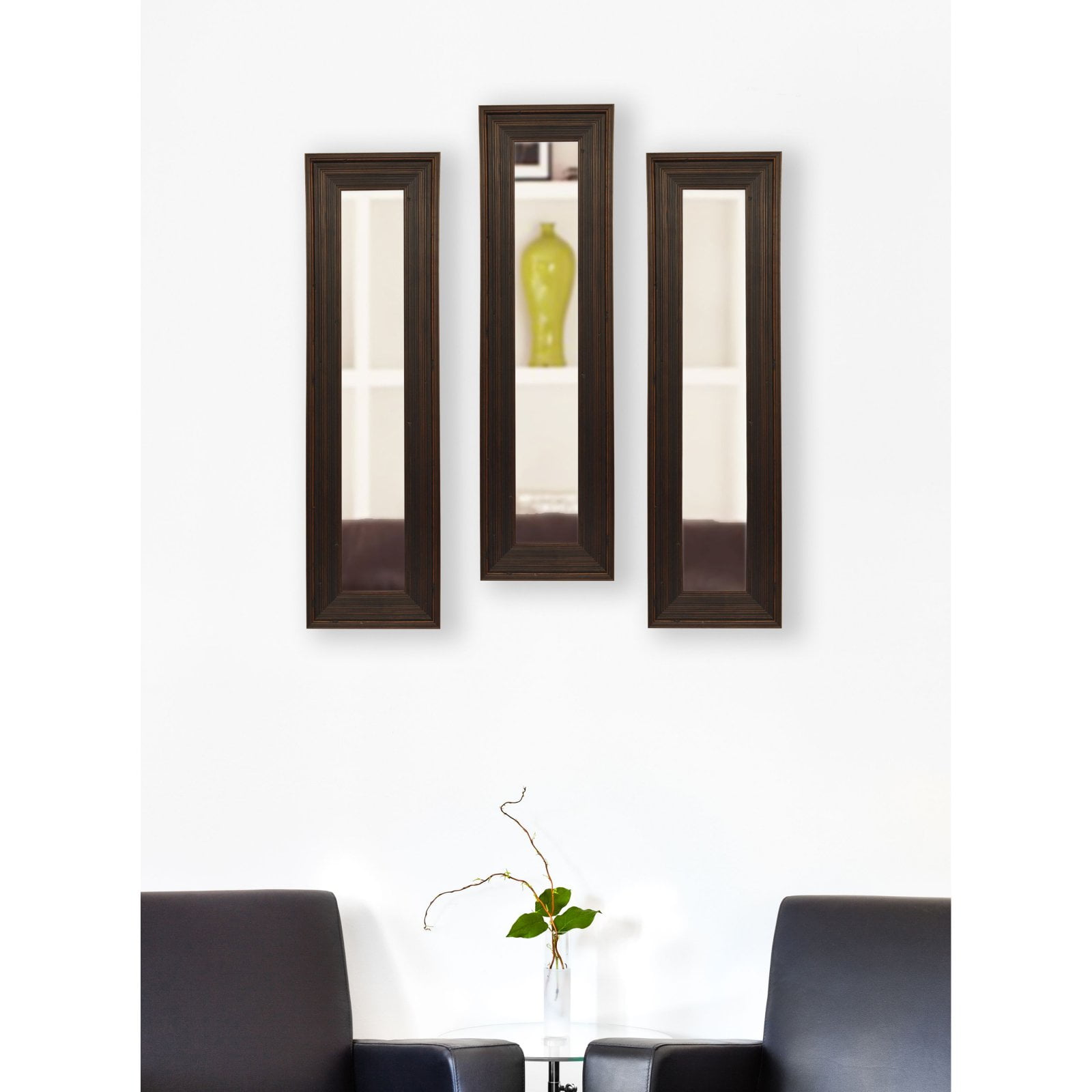 Rayne Mirrors Molly Dawn Dark Brown Barnwood Wall Mirror