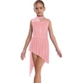 thumbnail image 2 of TSSOE Jupe Tutu Asymétrique pour Filles, Costume de Danse Moderne, Rose 14, 2 of 6
