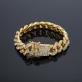 thumbnail image 4 of 13mm Crystal Miami Iced Out Cuban Link Chain Bracelet For Men&Women Full Rhinestones Charms Hip Hop Jewelry Chain wholesale Gift GC, 4 of 5