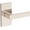 Nickel, variant on Baldwin PSSHACFR190 Sharpewood Passage Door Lever Set - Black