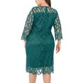 thumbnail image 5 of IROINNID Sequin Dress for Women Wedding Guests Dresses for Women Plus Size Long Sleeve Splicing Perspective Sequin Dress,Green, 5 of 5