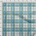 thumbnail image 3 of oneOone Cotton Flex White Fabric Madras Check Diy Clothing Quilting Fabric Print Fabric By Yard 40 Inch Wide, 3 of 4