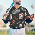 thumbnail image 4 of Fotbe Japanese Sushi Hashi Baseball Jersey Shirt for Men and Women, Casual Short Sleeves Button Down T-Shirt-Medium, 4 of 9
