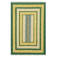 thumbnail image 2 of Casavani Handmade Green Cotton Dhurrie Bedroom and Dining Room Rug Outdoor Rug 12x15 feet, 2 of 6