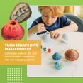 thumbnail image 3 of Kit de fabricación de papel Green Science Recycle Kids con moldes y pinturas, 3 of 8