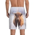 thumbnail image 2 of Yiaed Cow for Men's Soft Sleep Pajama Short Lounging Pajama Shorts-Medium, 2 of 8