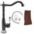 thumbnail image 1 of Kitchen Sink Faucet, Simple Installation All Copper Hot Cold Mixed European Antique Antique Kitchen Faucet  For Bar For Home Antique Color,Black, 1 of 8