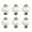 White, variant on 6Pcs White Pumpkin Knobs Vintage Ceramic Cabinet Knobs Retro Dresser Knobs Pulls with 3 Size Mounting Screws