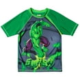 thumbnail image 4 of Marvel Avengers Hulk Little Boys Rash Guard and Swim Trunks Outfit Set Toddler to Big Kid, 4 of 5