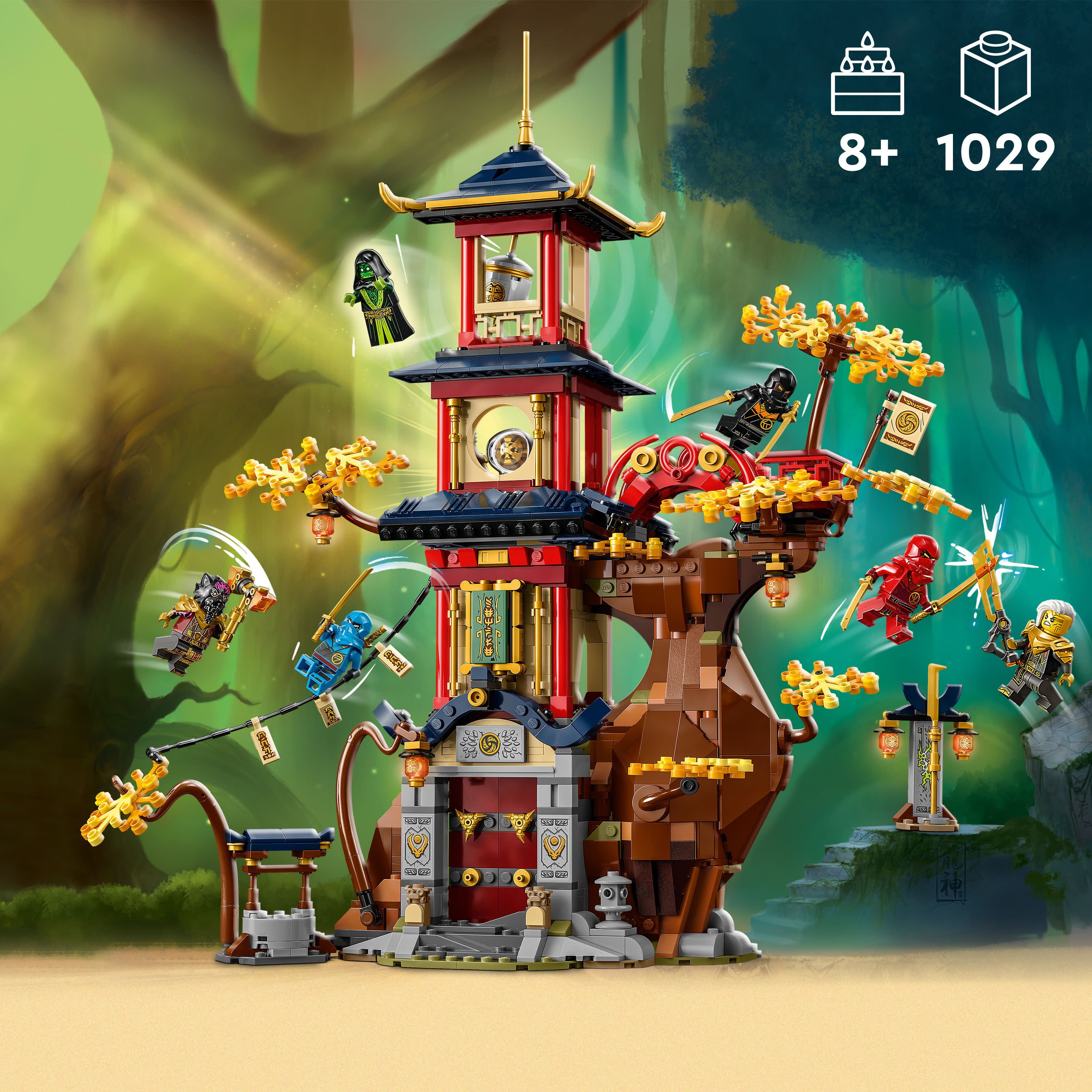 LEGO NINJAGO Temple of Dragon Energy Cores 71795, Buildable