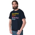 thumbnail image 4 of Reading Blogs Walking Dogs Trendy Pet Men's Graphic T Shirt Tees Brisco Brands X, 4 of 4