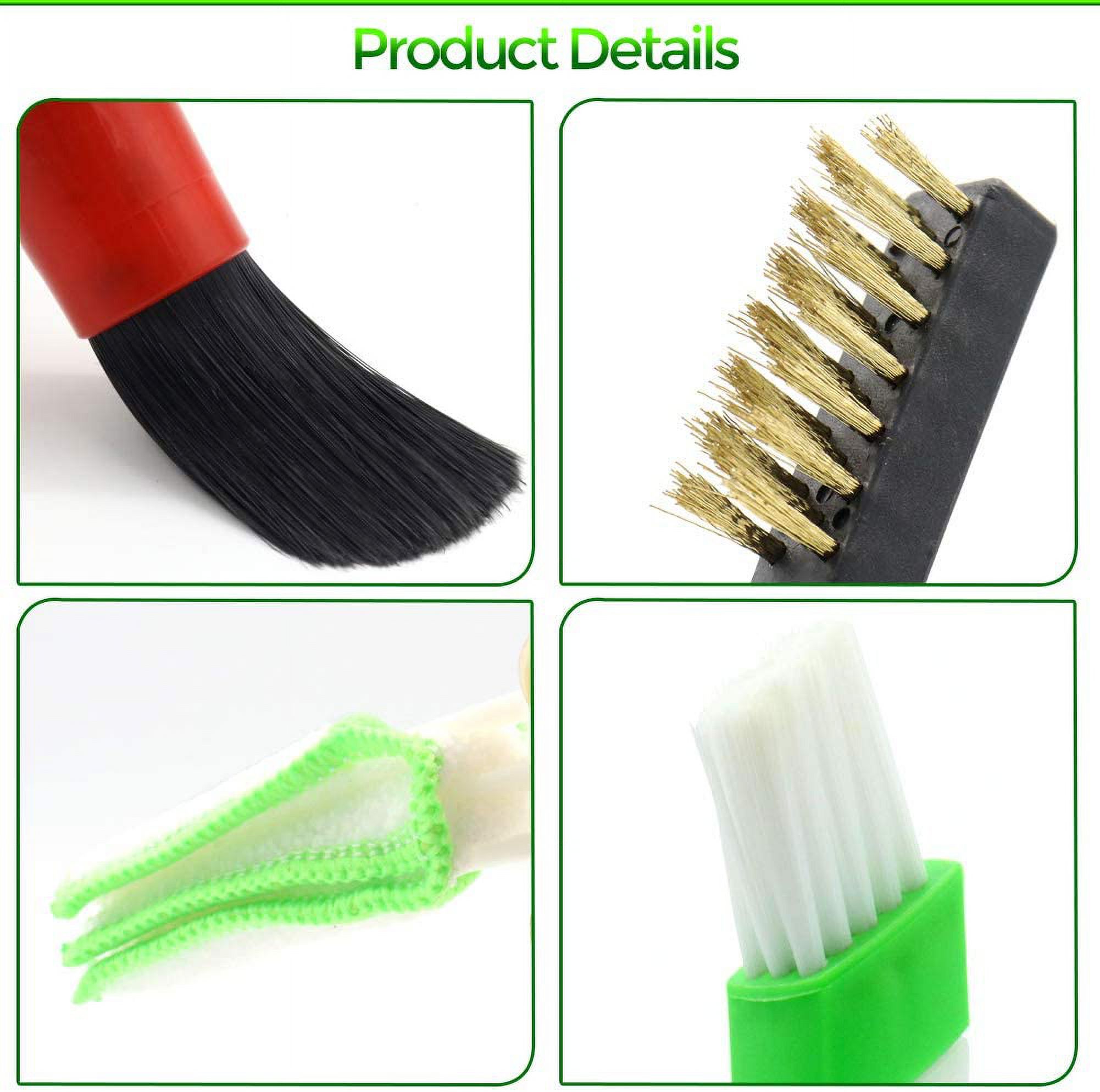 Car Cleaning Kit Scrubber Drill Detailing Brush Set Air Conditioner Vents Towel Washing Gloves Polisher Adapter Vacuum Cleaner - Sponges, Cloths & Brushes