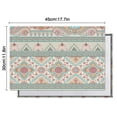 thumbnail image 5 of Orange and Purple Diamond Shaped Geometric Boho Pattern Summer Placemats Table Placemats Set Of 6-Linen Kitchen Washable Placemats Table Mats 11.8"x17.7" Non-Slip Heat Resistant, 5 of 5