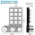thumbnail image 3 of Teclado Actualdo Programable Compatible Con Diente USB High Precision Keypad para PC Laptop Blue Red, 3 of 9