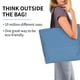 thumbnail image 2 of Balery Blue Gingham Bolsa Tote Estilo Estético con Cremalleras, Bolsa de Hombro, Bolsa de Compras Grande y Plegable, 2 of 8