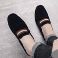 thumbnail image 6 of Mens Mule Slippers Faux Suede Memory Foam Indoor Outdoor House Shoes Black Non-Slip Rubber Sole,Size 8.5, 6 of 9