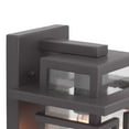 thumbnail image 2 of Progress Lighting Boxwood 1-Light Outdoor Wall Lantern in Antique Bronze with Clear Seeded Glass Shade, 2 of 8