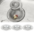 thumbnail image 4 of Easy to Clean Stainless Steel Anti-clogging 3Pcs Kitchen Strainer, Kitchen Filters, for Kitchen, Bathroom,Toilet L,M,S, 4 of 8