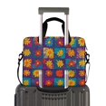 thumbnail image 2 of FORMRS 16" Laptop Bag Carrying Sleeve Case with Handle Travel Shoulder Briefcase, Colorful Checkered Daisy, 2 of 8