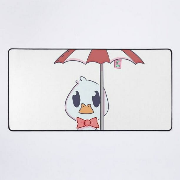 Un NUEVO tapete de escritorio lindo con forma de pato/pato con paraguas