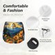 thumbnail image 4 of Balery Elegant Sunset Sunflower Pantalones cortos deportivos para mujer con forro y dos bolsillos, elásticos, para entrenamiento, gimnasio, yoga-XX-Large, 4 of 7