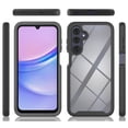 thumbnail image 2 of Galaxy A17 5G Case with Built in Screen Protector,Dteck Full-Body Shockproof Rubber Hybrid Protection Crystal Clear PC Back Protective Phone Case Cover for Samsung Galaxy A17 5G,Black, 2 of 5