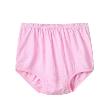 Ruimatai Womens Cotton Underwear Middle-aged and Elderly Plus Size High Waisted Full Coverage Panties Briefs Ladies Soft Comfortable Underwear