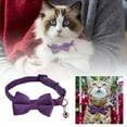 thumbnail image 3 of Elegant Velvet Suede Bow Tie Collar for Stylish Neck Accessory with Secure Buckle Design for Small Dogs and Cats, 3 of 8