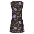 thumbnail image 5 of EGNMCR Robes de Vacances pour Femmes Robe Décontractée d'Été Imprimée Florale Sans Manches Robe de Plage, 5 of 5