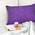 thumbnail image 6 of Kll Glitter Purple Pillow Covers Envelope Closure,Super Soft And Cozy Fuzzy Fleece Pillow Case Cover 14"X20", 6 of 9