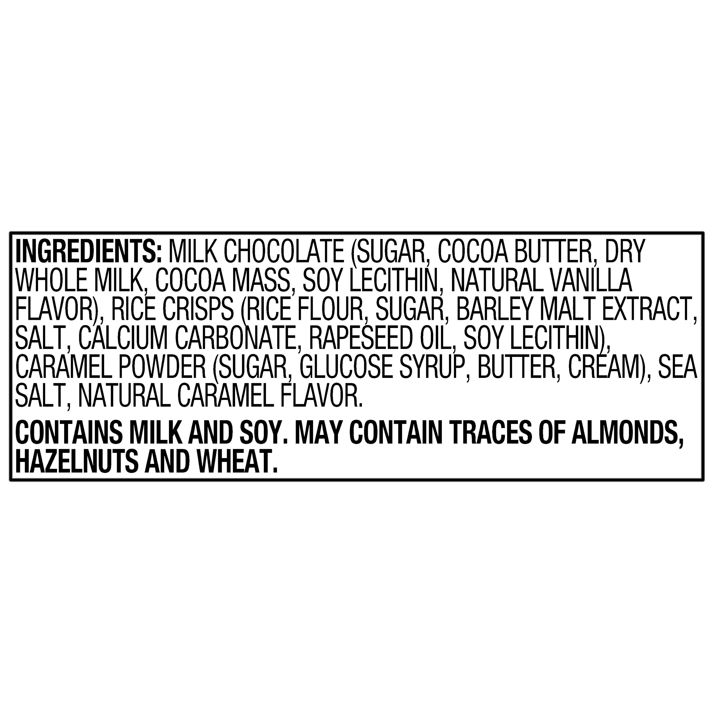 bettergoods Premium Belgian Sea Salt Caramel Milk Chocolate Thins with Crispy Rice Puffs, 4.4 oz