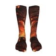 thumbnail image 5 of Pofeuu Magma Fire Black Dragon Print Stockings, Adult Running Hiking Socks for Youth and Adult-One Size, 5 of 8