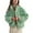 LightGreen, variant on PUWEI Women's Sherpa Checkered Fleece Jacket Long Sleeve Coat Warm Zip Up Plaid Outwear with Pocket